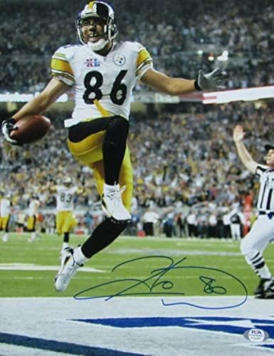 Hines Ward Pittsburgh Steelers Potpisan/Autografirano 11x14 Photo PSA/DNA 164820 - Autografirane NFL fotografije