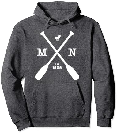 Minnesota pulover hoodie lose i veslanja 1858. srednji zapad pulover hoodie