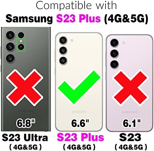 Kompatibilan sa Samsung Galaxy S23 Plus S23 + 5G Torbica-novčanik premium klase u vintage stilu i s sklopivi stalak za kreditne kartice