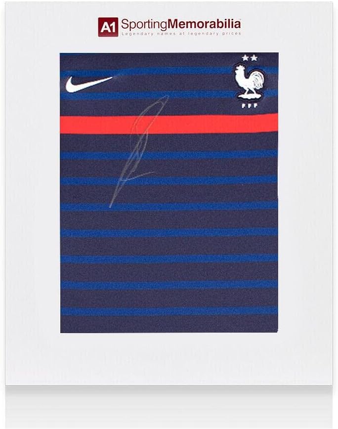 Karim Benzema potpisana Francuska košulja - 2020-21, Početna - Poklon kutija Autogram - Autografirani nogometni dresovi