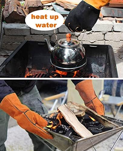 Jianglai rukavice za zavarivanje topline ， Ekstremna toplina i vatra otporna za štap, mig, tig, kovači, roštilj, roštilj, kamin, peć