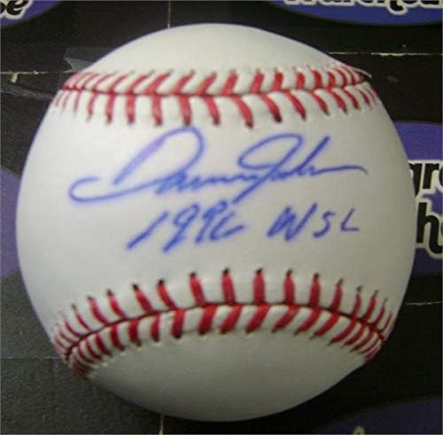Danny Jackson Autografirani bejzbol upisani 1990. WSC diskontiran za potpis krvarenja - Autografirani bejzbol