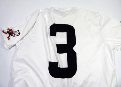 Cleveland Browns 3 Igra je koristila bijelu praksu trening košulja dres dp45222 - nepotpisana NFL igra korištena dresova