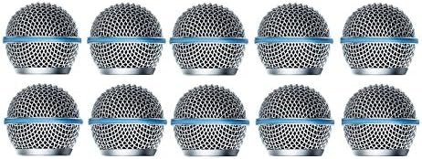 Poly audio 10 pakiranje kuglice mrežice za glavu mikrofon odgovara SM58, beta58/beta58a ožičeni mikrofon