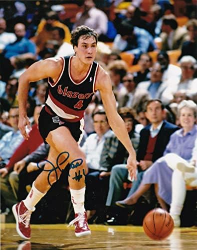 Jim Paxson Portland Trail Blazers Action potpisan 8x10 - Autografirane NBA fotografije
