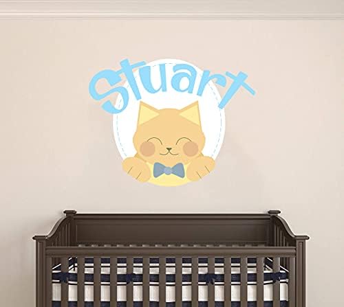 Naljepnica za bebe na zidu - Dječja mačka za dječake/djevojčice zidna naljepnica za dekoraciju igraonice u spavaćoj sobi