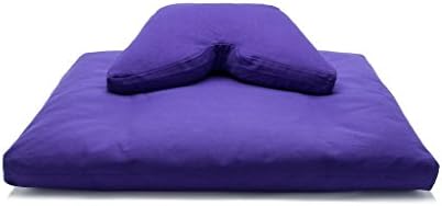 Ljubičasti svemirski jastuk od heljdine ljuske s niskim usponom i pamučna vata set jastuka za meditaciju