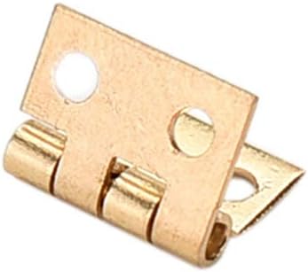 Czdyuf 10pcs mesingani mini šarka mali ukrasni nakit drvena kutija ormarića vrata šarke s noktima za lutke namještaj acc