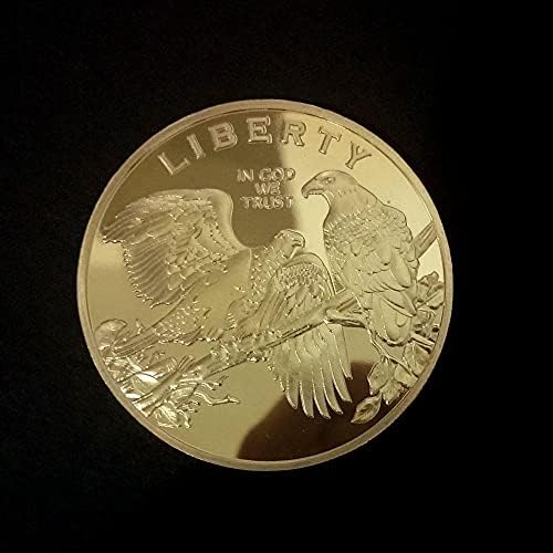 1PCS COMPORATIVNA ZLATNOG ZLATNOG ZLATNOG COIN-a American Freedom Eagle Cryptocurrency 2021 Ograničeno izdanje Kolekcionarski novčić
