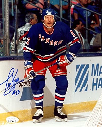 Tim Kerr New York Rangers potpisan/Autografirano 8x10 Photo JSA 159026 - Autografirane NHL fotografije