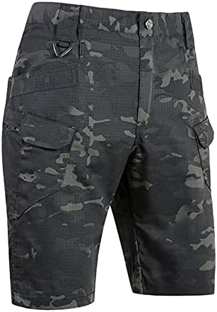 UTPO Atletske kratke hlače za muškarce Pocket Kamuflaža Vanjski muški vodootporni ogrebotina- Multi i kratke hlače muške hlače Dječaka