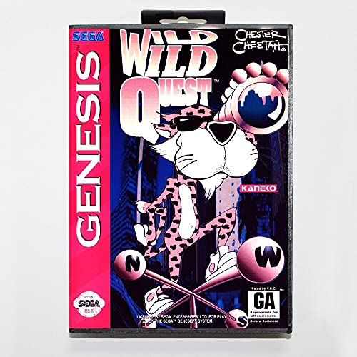 Samrad 16 -bitni SEGA MD Sprem za igru ​​s maloprodajom Chester Cheetah Wild Wild Quest Game Card za Megadrive Genesis System