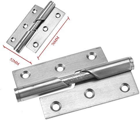 2x 1 par 3 /76 mm nehrđajući čelik uzdignute stražnjice za podizanje vrata