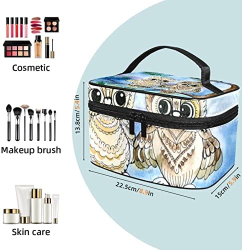 Torba za šminku za putnicu, kozmetička torba make up futrolu za organizator, za ženske torbice za toaletne potrepštine četkice, akvarelni