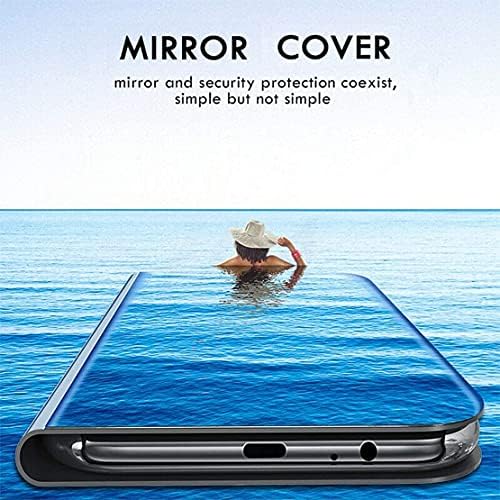 Torbica za telefon sa ogledalom za šminkanje JJenny za Samsung Galaxy A8 Star 2018, luksuzni ogledalo dizajn, torbica za zaslon Clear