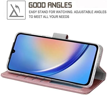 Torbica ERAGLOW za Samsung Galaxy A54 5G, torbica-novčanik Galaxy A54, flip poklopac telefona [Funkcija podmetače] [Utora za kartice]