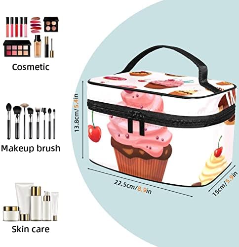 Yoyoamoy torba za šminkanje, ukusni deserti torta krafni velika kozmetička torba make up organizator multi funkcije toaletne torbe