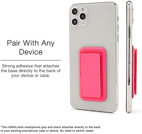 Handl New York Handlstick Neon Pink Grip i stajajte za pametni telefon