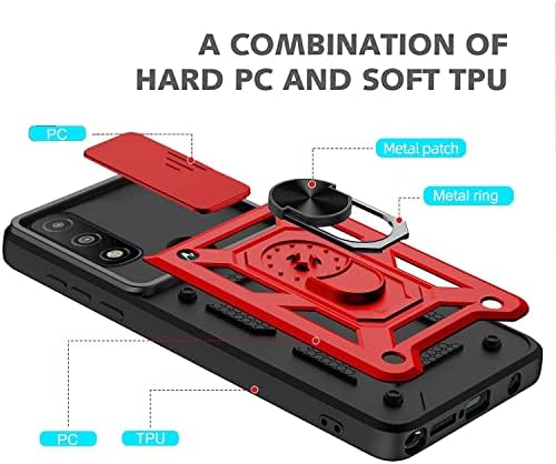 JCUEGRNY kompatibilan s futrolom za TCL 30 XE 5G, TCL 20R 5G futrola telefona, [2 pakiranje] HD zaštitnik zaslona. Poklopac zaštite