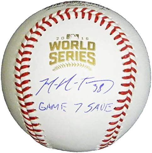Mike Montgomery potpisao je Rawlings Službeni bejzbol World Series W/Game 7 Save - Autografirani bejzbol