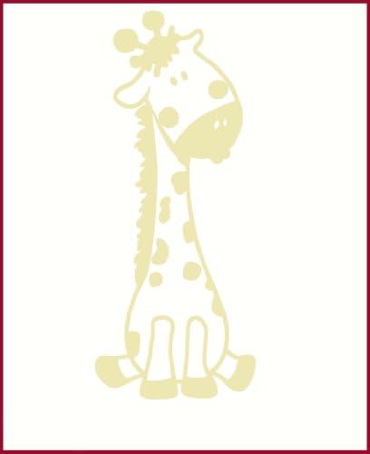 Zidni dekor plus više zidnih naljepnica za dječju žirafu za dječju sobu vinilna naljepnica 24 910 bež bež