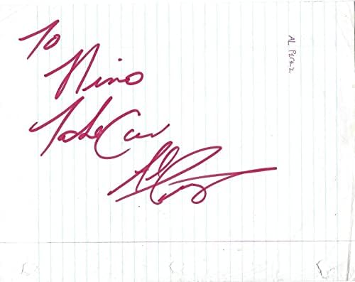 Al Perez potpisao 8x10.5 Papir WWE All Japan Pro Wrestling WCW WCWA WWC NWA USWA - Autografirane hrvačke fotografije