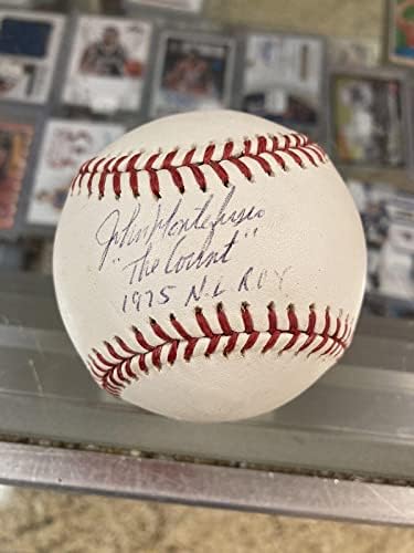 John Montefusco potpisao službeni M. L. Baseball sa natpisima samo Tristar Holo - Autografirani bejzbol