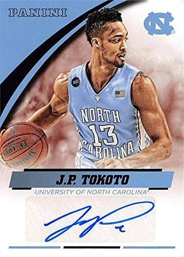 J. P. Tokoto Autographid Basketball Card Panini Team Collection JPT -NC - Košarka s autogramiranim fakultetima