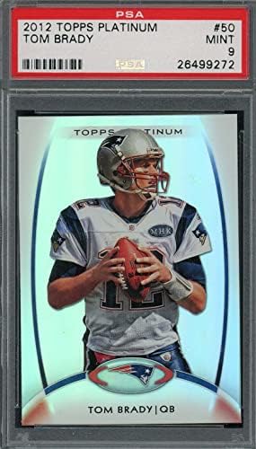 Tom Brady 2012 Topps Platinum Football Card 50 Ocijenjeni PSA 9
