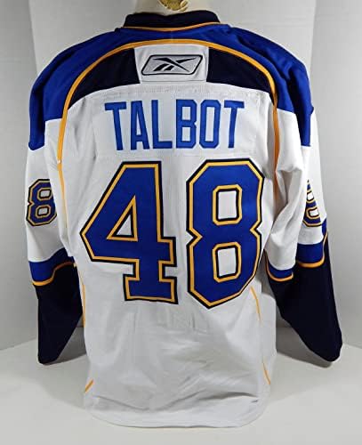 St. Louis Blues Julian Talbot 48 Igra izdana White Jersey DP12231 - Igra se koristila NHL dresovi