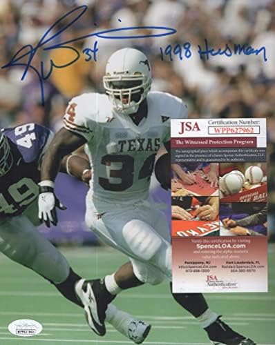 Ricky Williams Texas Longhorns 1998. Heisman je potpisao 8x10 Photo JSA WPP627962