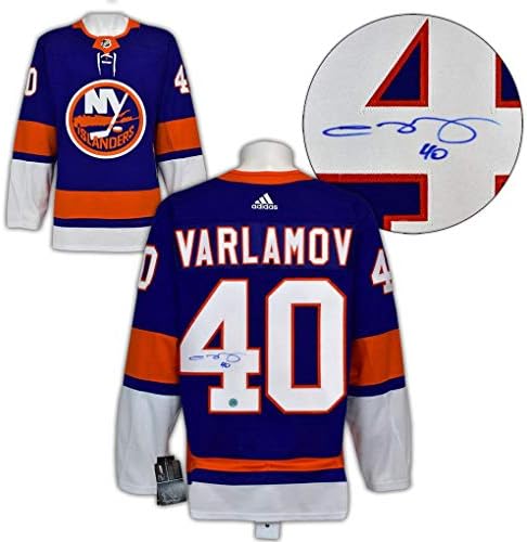 Semyon Varlamov New York Islanders Autografirani Adidas Jersey - Autografirani NHL dresovi