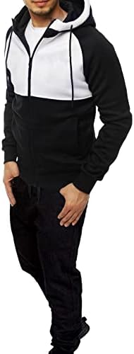 Muško jesensko i zimsko dvodijelno odijelo Sports i Leisure Izrez u boji patentni zatvarač podudaranje muškog džempera odijela jakna