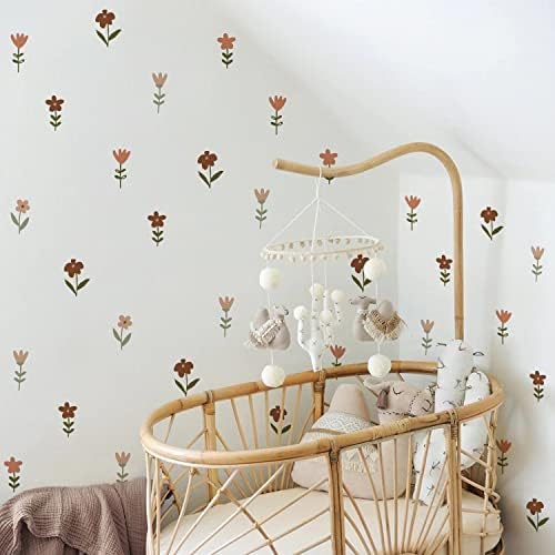 GRTJFJX cvjetne zidne naljepnice oguliti i zalijepiti zidne naljepnice za djevojčice spavaće sobe dekor za vrtić dekor malih soba dekor