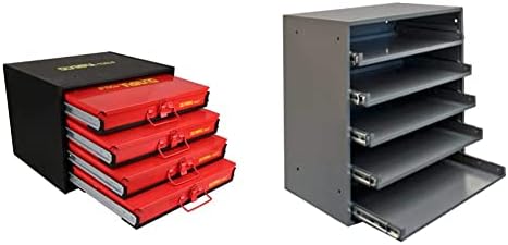 Olimpijski alati 90-806 Organizator hardvera s 4 ladice uključuje 2500 i Durham 305B-95 Hladno valjani čelični teški teški trostruki