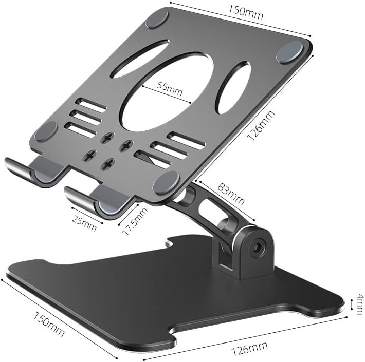 JKUYWX aluminijski stolni tablet postolje dvostruke osi Dizajn visina/kut podesivi tableti držača pametnih telefona postolja za crtanje