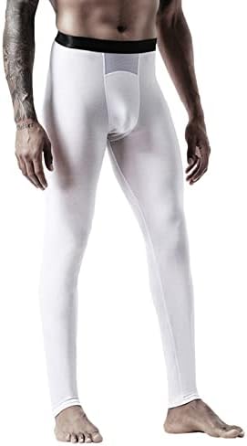 NYYBW muške hlače za donje rublje, duge gamaše osnovni sloj dna dna osnovnog sloja kompresije hlača za trčanje tajica