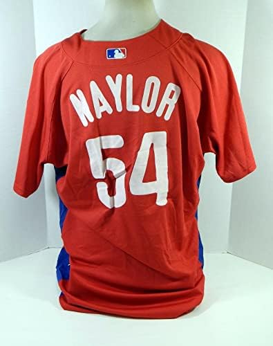 2007-10 Philadelphia Phillies Drew Naylor 54 Igra je koristila Red Jersey St BP 50 537 - Igra korištena MLB dresova