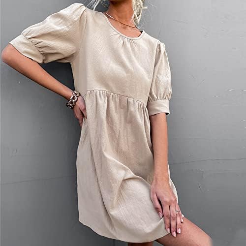 Odjeća trendi kratka rukava Posada duga skromna haljina za djevojčice ljetna jesenska haljina fa fa fa fa fa fa fA
