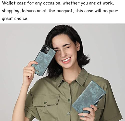 Utor za karticu od 11 kartica [magnetska kopča ]ručno rađeni preklopni novčanik od prave kože premium torbica s patentnim zatvaračem