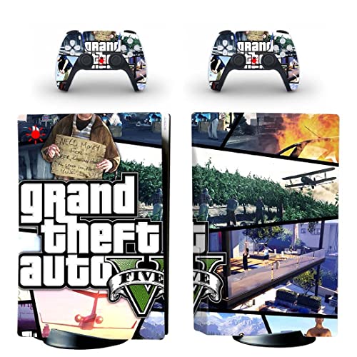 Za PS5 Disc - Game Grand GTA krađa i Auto PS4 ili PS5 naljepnica kože za PlayStation 4 ili 5 konzola i kontrolera naljepnica vinil