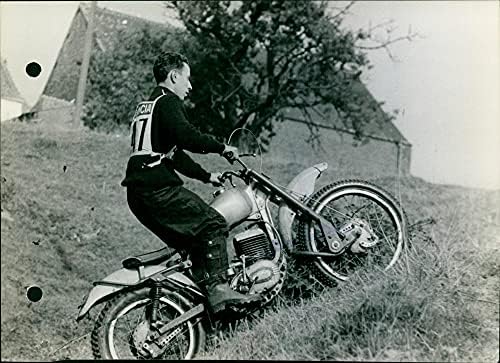 Motociklizam: Claude Vanstenagen - Vintage Press Photo
