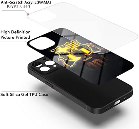 Za iPhone 13 Pro Max Case 6.7 , mekani šok odbojnik i kristalno akrilni zaštitni poklopac sa sportskim uzorkom