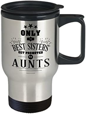 Trudnoća najava kava Putovanje šalica najbolja smiješna jedinstvena čaša čaša savršena ideja za obitelj i prijatelje najbolje se sestre