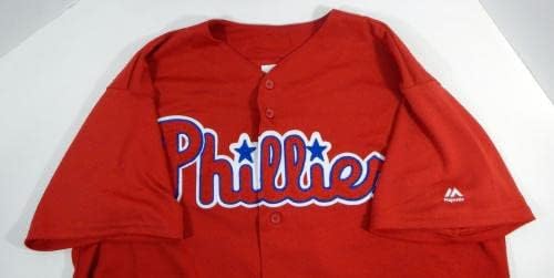 Philadelphia Phillies Drew Stankiewicz 5 Igra izdana Red Jersey ext St BP XL 9 - Igra korištena MLB dresova