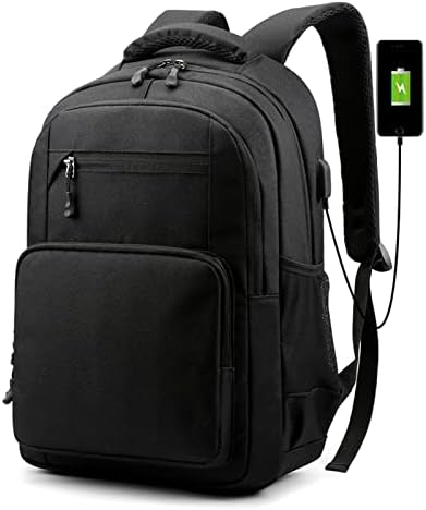 Tereting ruksak za muško žensko putni laptop, torba za poslovna putovanja s USB priključkom za punjenje, 15,6 inčni računalna vodootporna