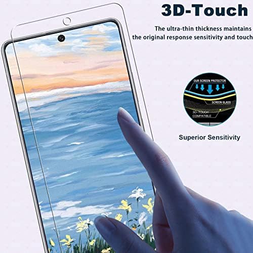 [3+3 pakiranje] Galaxy A71 5G zaštitnik zaslona+zaštitnik objektiva za kameru, staklo od kaljenog stakla od 9h, anti ogrebotina, HD