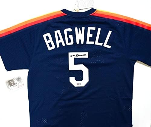 Jeff Bagwell potpisao Houston Astros Mitchell & Ness Mesh Jersey - Tristar *Black - Autographd MLB dresovi