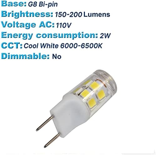 Dvo-pinska žarulja 98 sa 17 LED dioda 2835 hladne bijele boje za kupaonsku ispraznost, lustere, stazu, kuhinju ispod radne površine,
