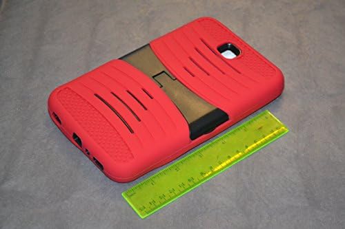 [Rhino] TM Red Heavy Edved Hybrid Hybrid Hybrid Slučaj s izgradnjom u zaštitnom kućištu Kickstand za Samsung Tablet Galaxy Tab 3 7,0-inčni